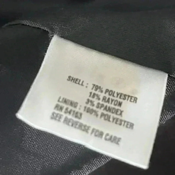 Calvin Klein Dark Gray Fully Lined Long Sleeve Suit Jacket Blazer Women’s Sz‎ 14 - Picture 9 of 11